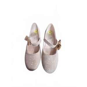 Sparkly Mary Jane Shoes with Bow Sz 1